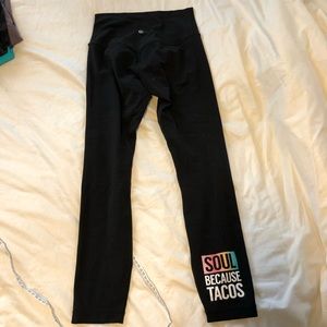 Lululemon align leggings 25” black soul tacos 4